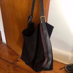 Kempton Black Suede Somerset Hobo
